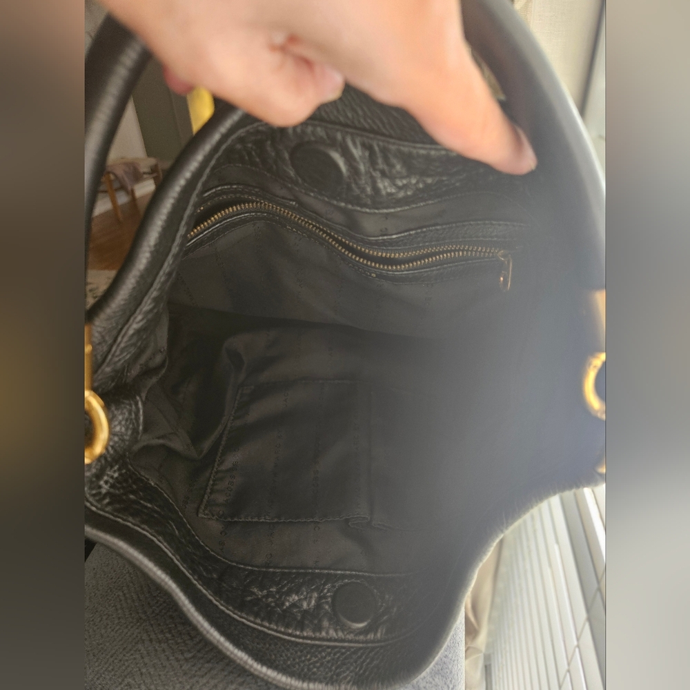 Marc By Marc Jacobs Too Hot to Handle Hobo Bag Leather Black - Picture 13 of 17